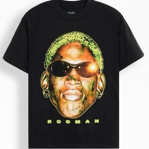 PacSun Black Tee with Neon Green Graphic